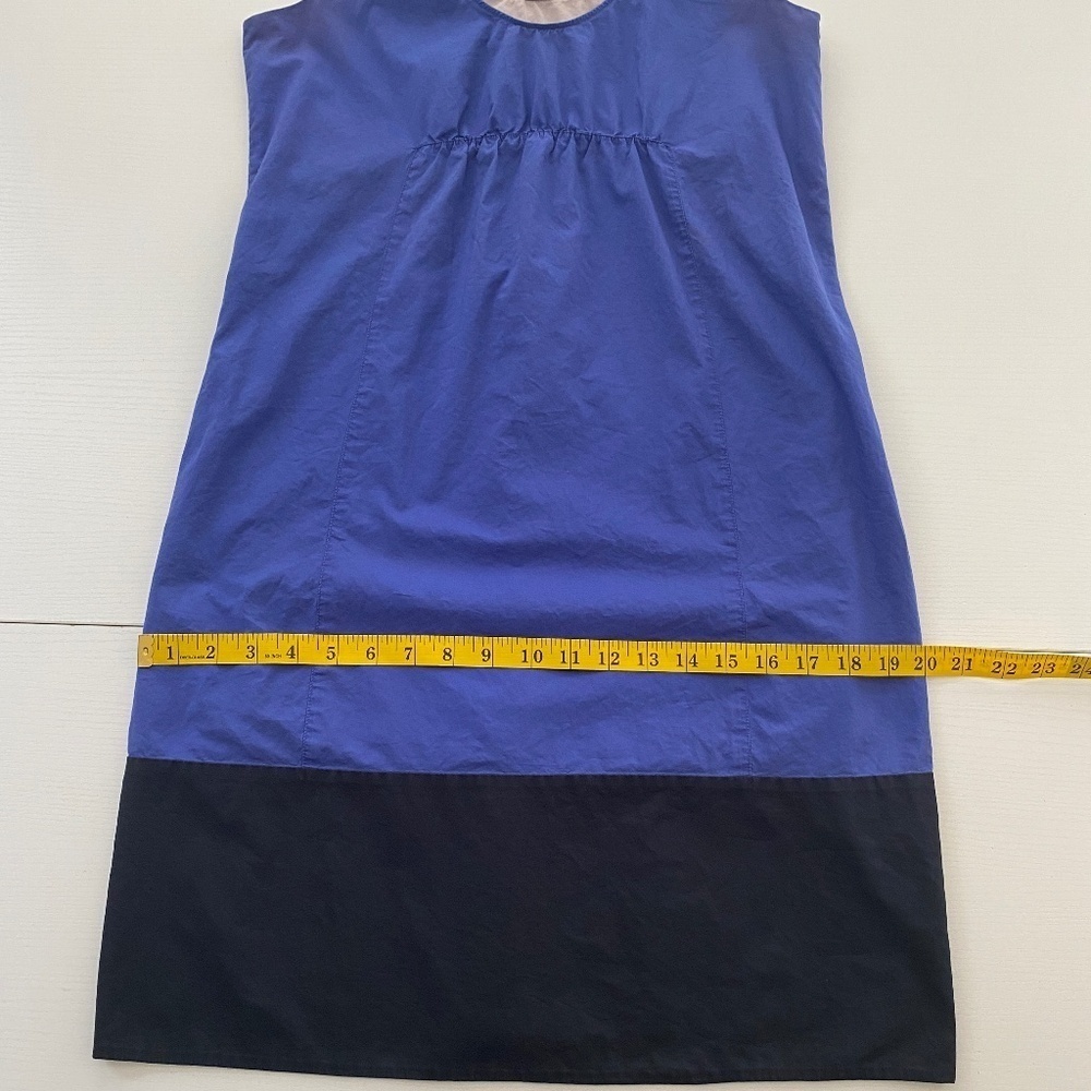 Vince Azure Blue Black Block Summer Dress Size Small - Picture 12 of 12